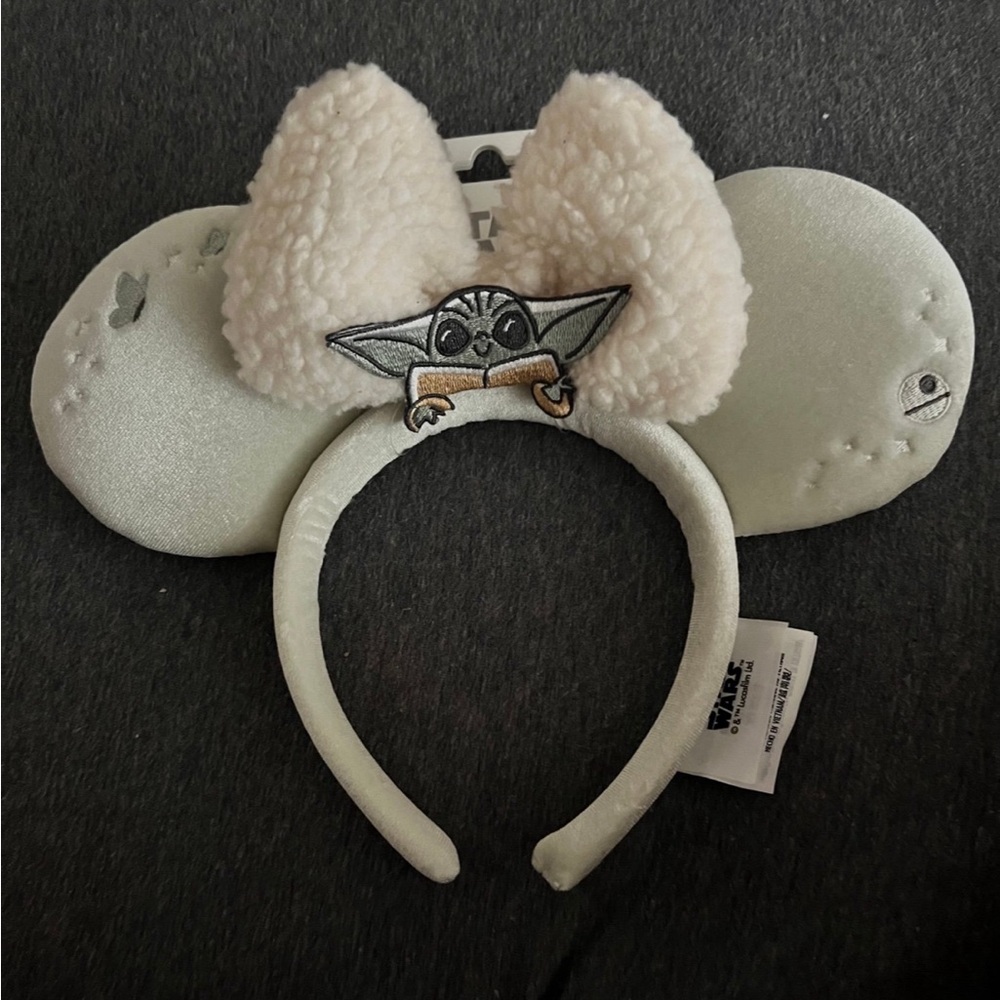 2024 Disney Parks Star Wars Grogu yoda Cozy Minnie Ears Headband NWT